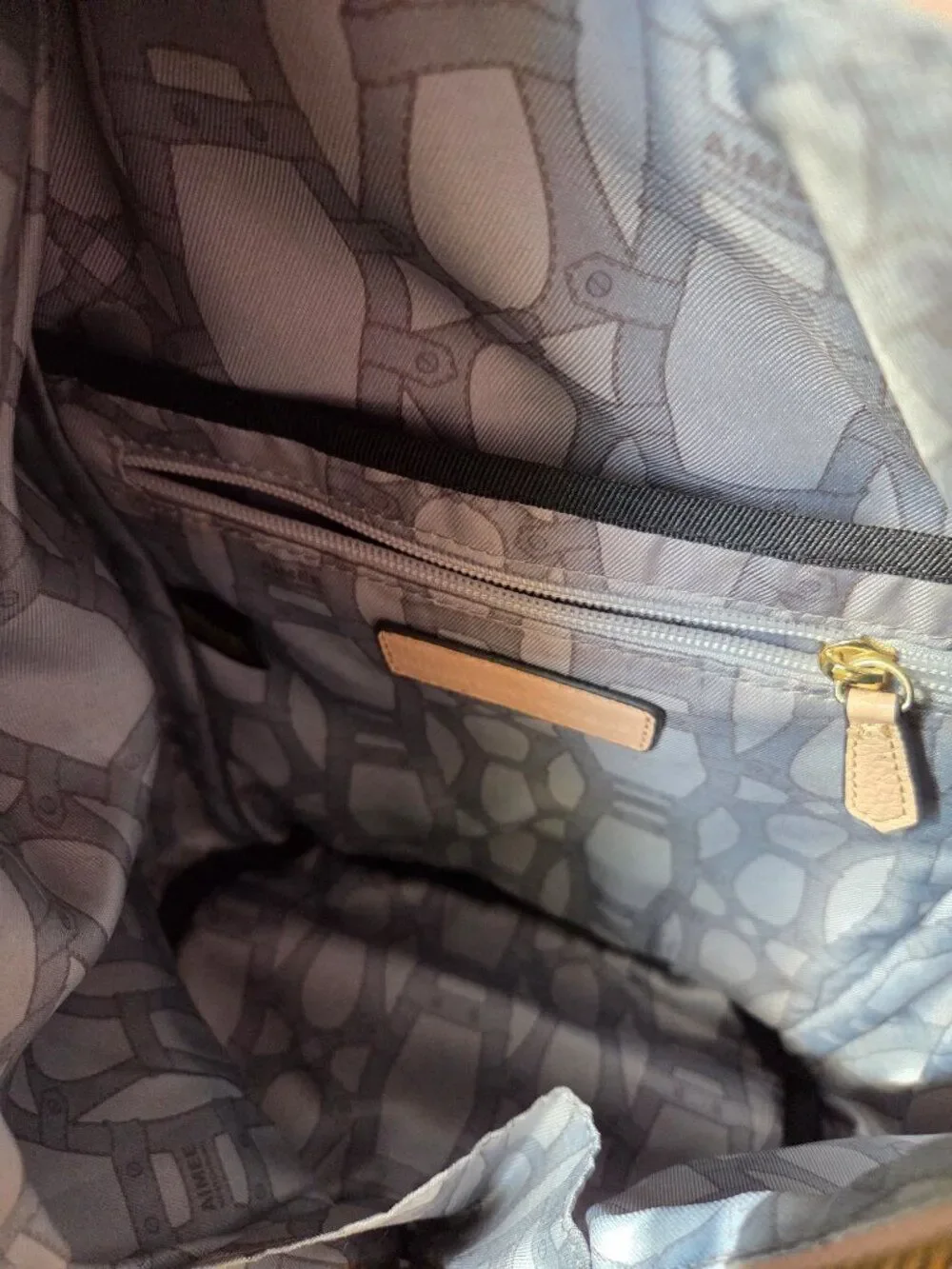 AMAZING AIMEE KESTENBERG TAMITHAT NUDE THICK GENUINE LEATHER BACKPACK M/L